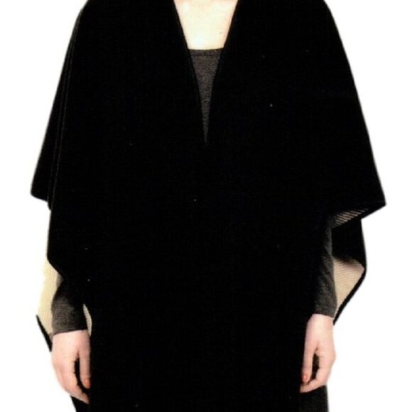 Ike Behar Reversible Fashion Fleece Wrap (Camel Stripe) one size - Picture 11 of 11